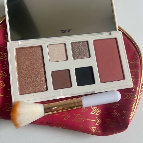 tarte Other - NEW! Tarte Eye & Cheek Palette, makeup brush, and bag